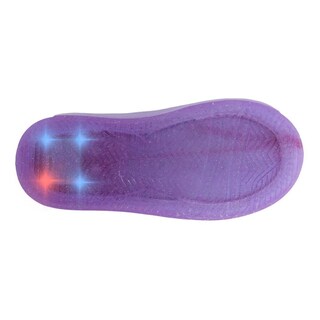 Foto 6 | Tenis Luces Niña Bubble Gummers Estrellas Color Blanco 14-19 Fucsia