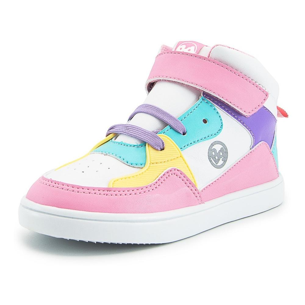 Foto 2 | Tenis Niña Bubble Gummers Bota Color Blanco Rosa 17-23 Rosa