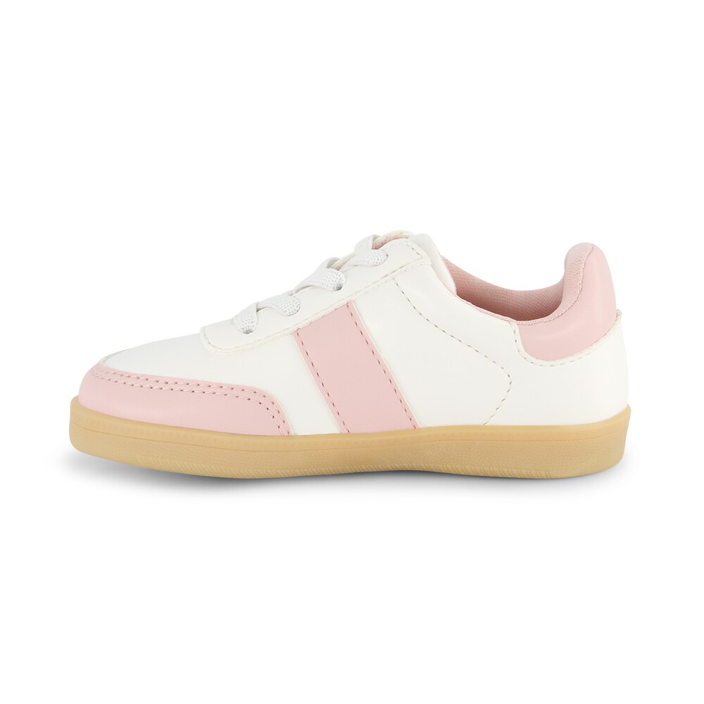Foto 3 pulgar | Tenis Casuales Dkny Dyla Dana Para Niña, Blanco Con Rosa