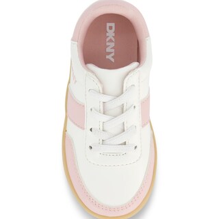 Foto 5 | Tenis Casuales Dkny Dyla Dana Para Niña, Blanco Con Rosa
