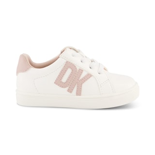 Foto 4 | Tenis Casuales Dkny Celia Bonnie Para Niña, Color Blanco Con Rosa