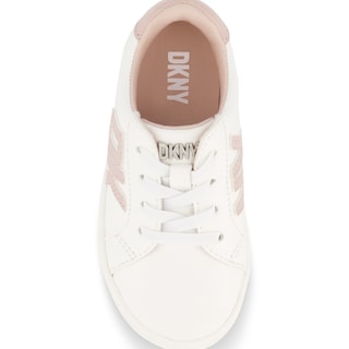 Foto 5 | Tenis Casuales Dkny Celia Bonnie Para Niña, Color Blanco Con Rosa