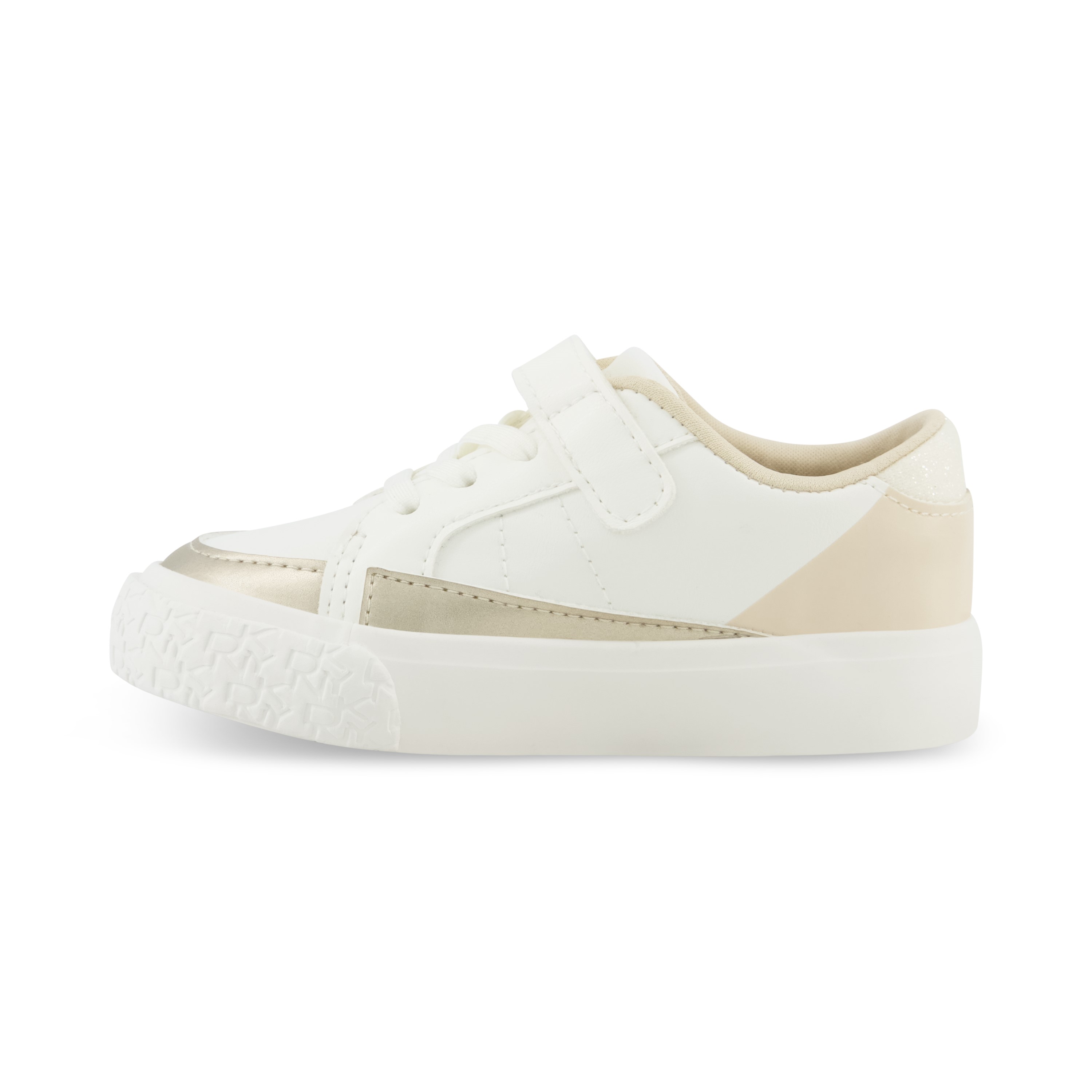 Foto 3 pulgar | Tenis Casuales Para Niña Dkny Para Niña Hannah Marley Blanco Con Dorado