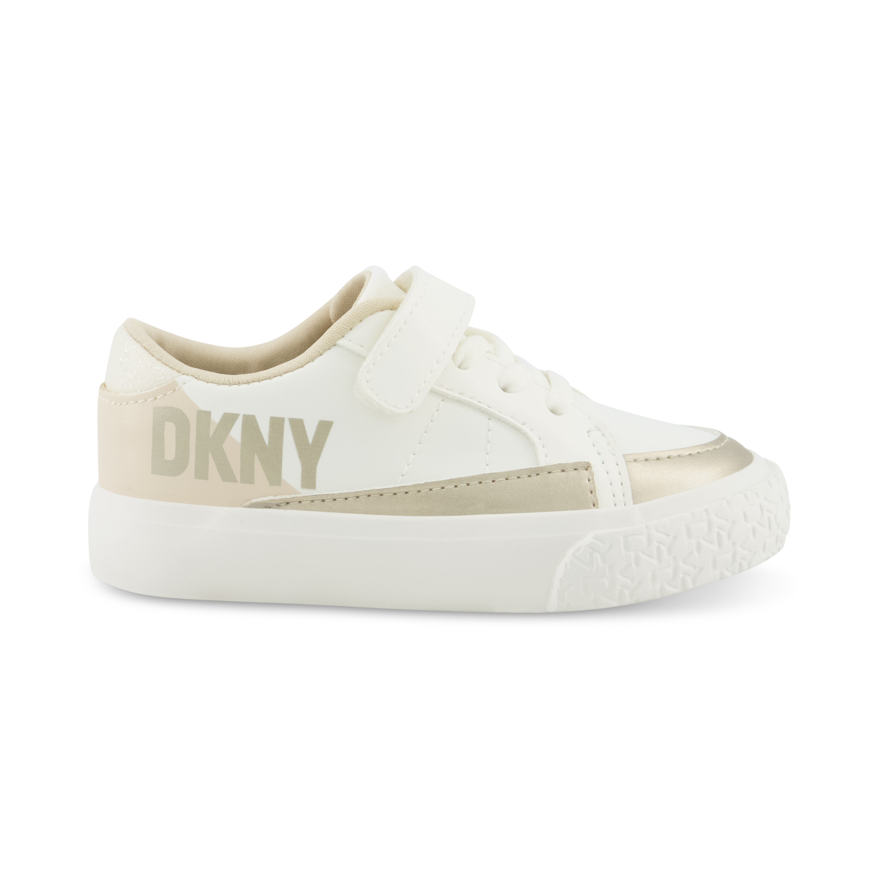 Foto 5 pulgar | Tenis Casuales Para Niña Dkny Para Niña Hannah Marley Blanco Con Dorado