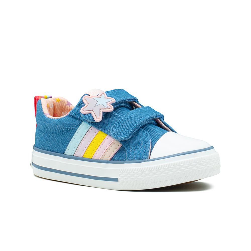 Foto 1 | Tenis Bubble Gummers  Yukon Color Mezclilla Rosa Contactel Azul Acero