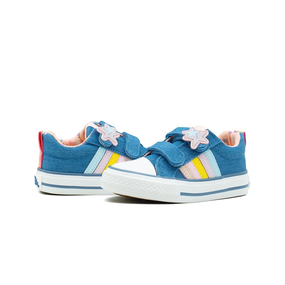 Foto 3 | Tenis Bubble Gummers  Yukon Color Mezclilla Rosa Contactel Azul Acero