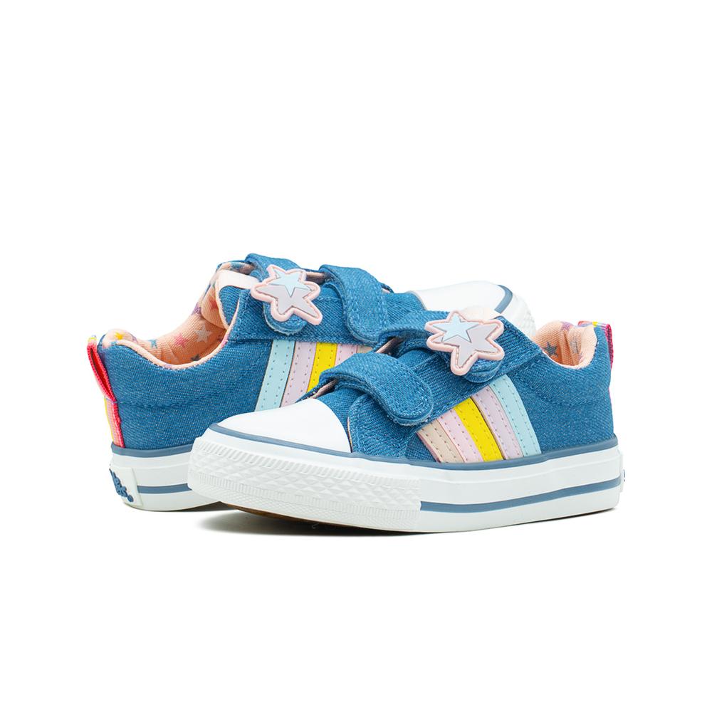 Foto 4 | Tenis Bubble Gummers  Yukon Color Mezclilla Rosa Contactel Azul Acero