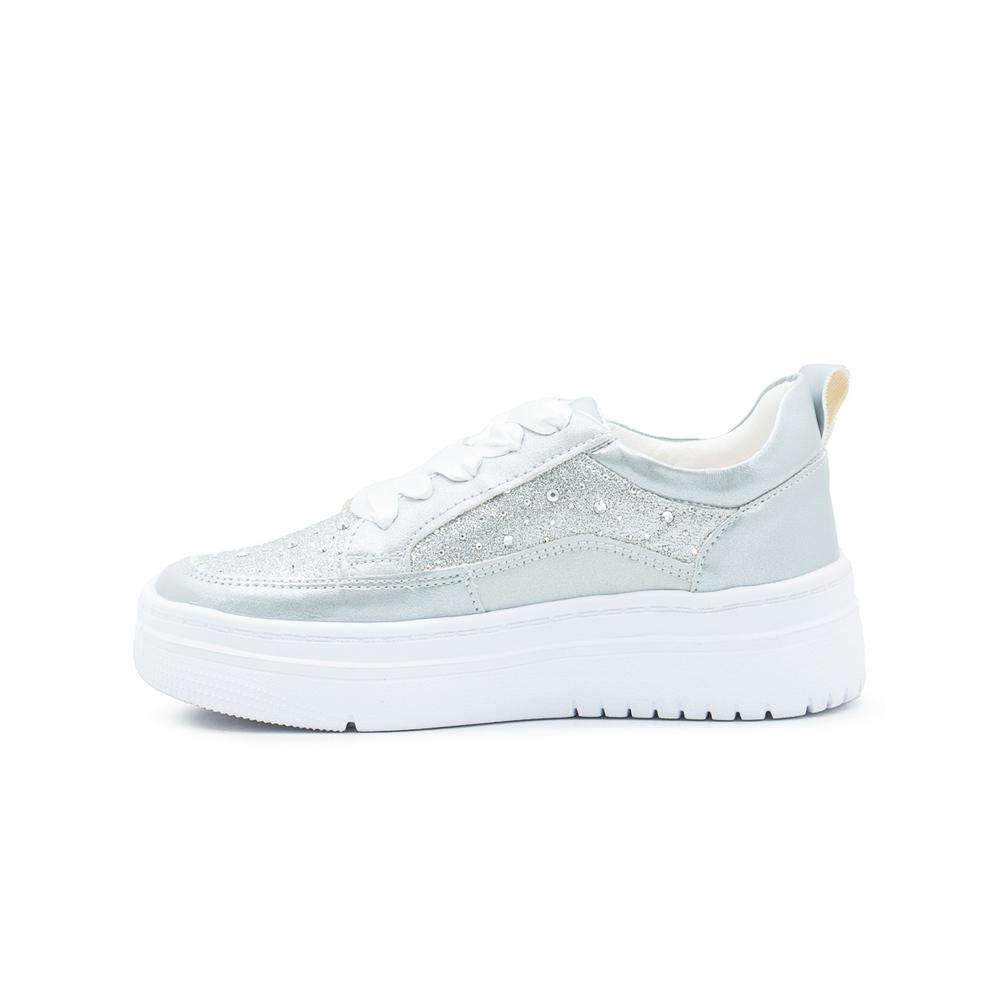 Foto 2 | Tenis Casual Para Niña Casual Moda Color Plateado 18-26 Plateado