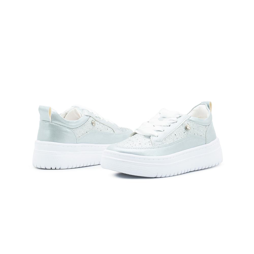 Foto 5 | Tenis Casual Para Niña Casual Moda Color Plateado 18-26 Plateado