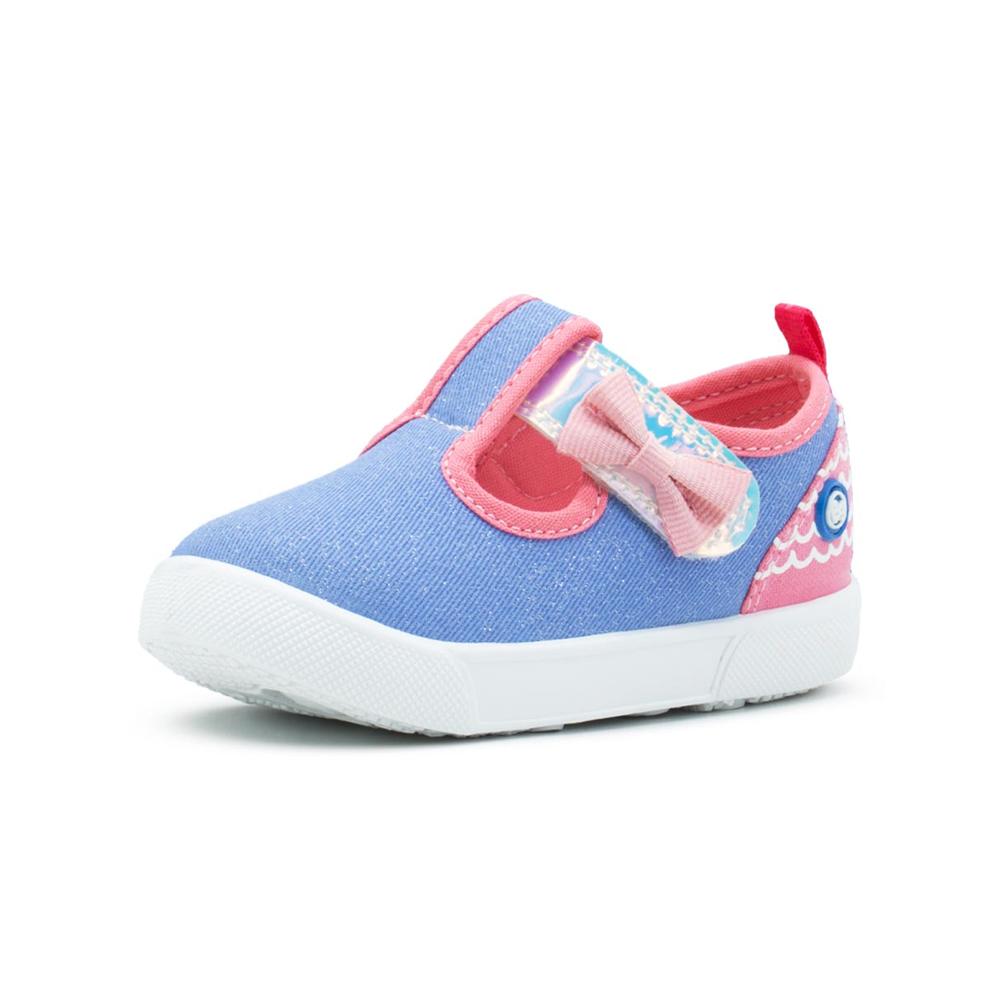 Foto 6 pulgar | Tenis Niña Bubble Gummers  Yuli I Color Mezclilla Ligero Con Contactel Azul Acero