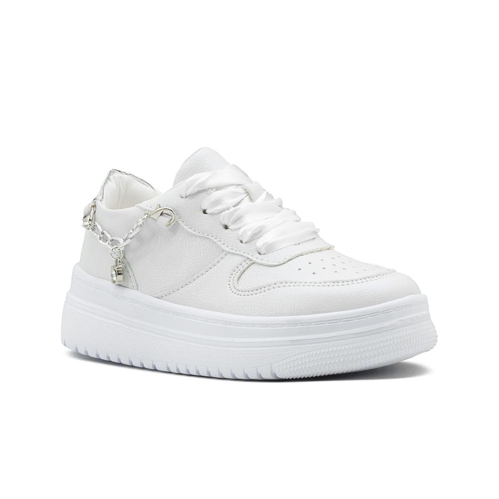 Foto 1 | Tenis Niña Casual Moda Colgante Color Blanco 18-26 Blanco
