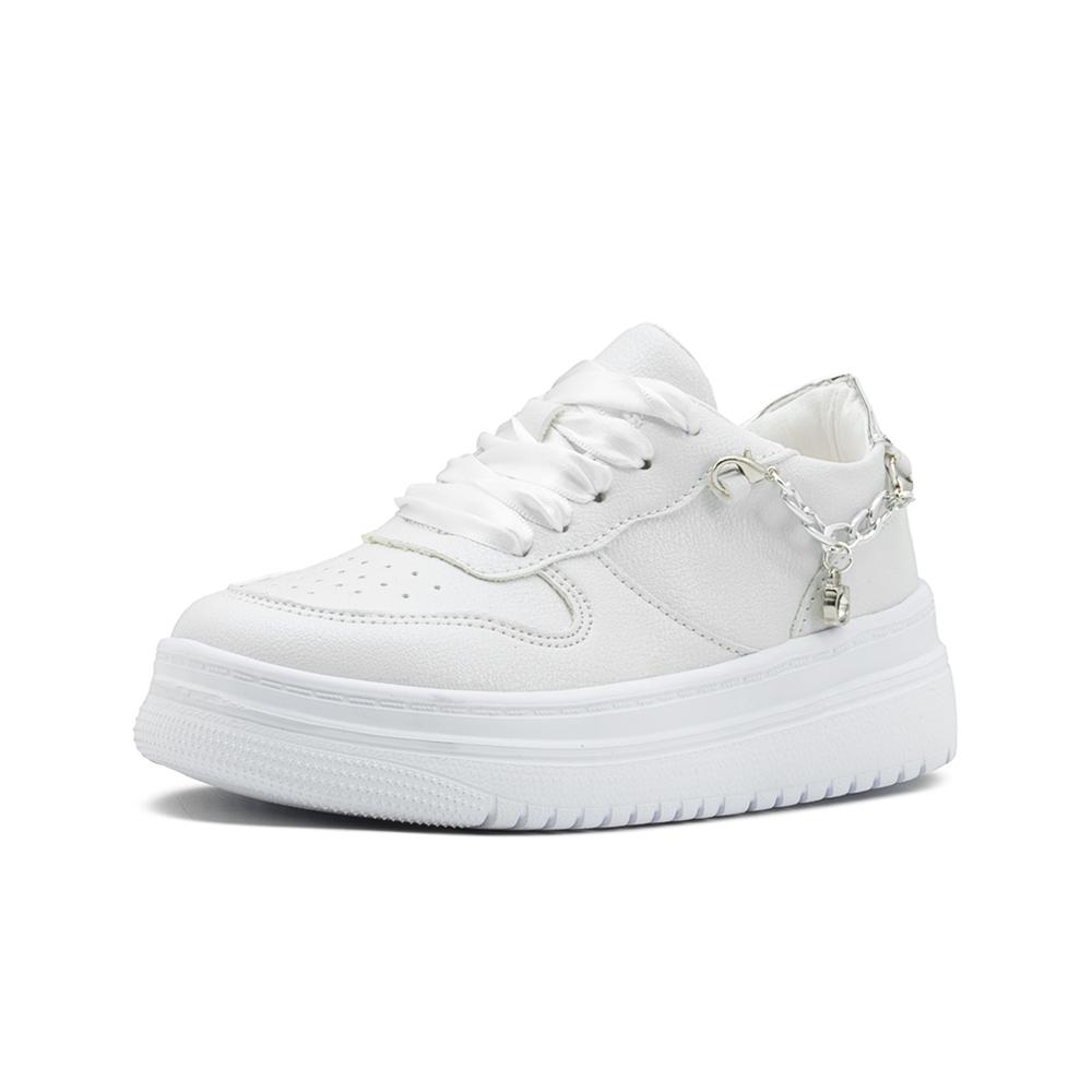 Foto 5 | Tenis Niña Casual Moda Colgante Color Blanco 18-26 Blanco