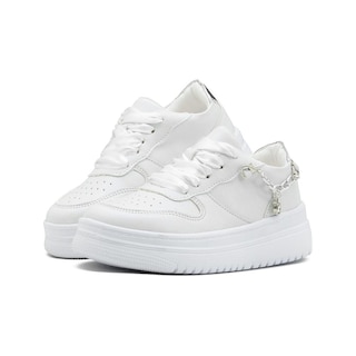 Foto 7 | Tenis Niña Casual Moda Colgante Color Blanco 18-26 Blanco
