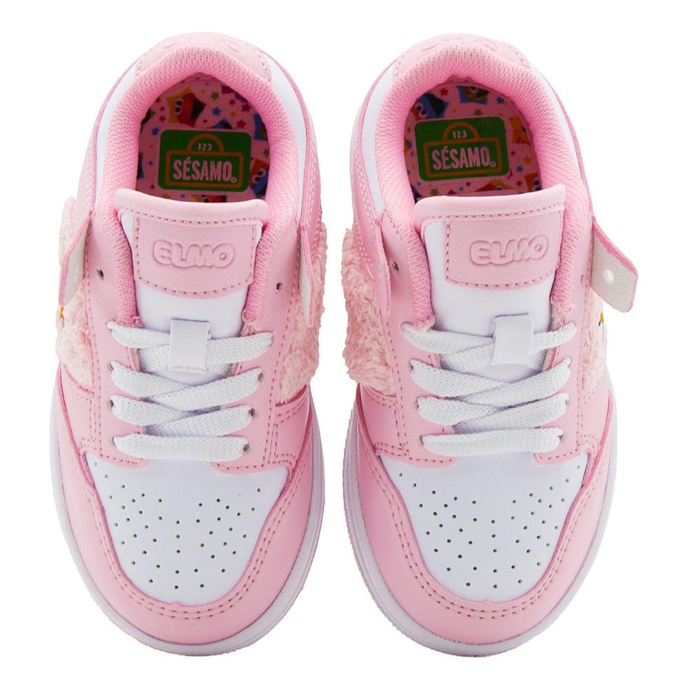 Foto 8 pulgar | Tenis Choclo Niña Moda Personaje Plaza Sesamo Rosa 17.5-21 Rosa