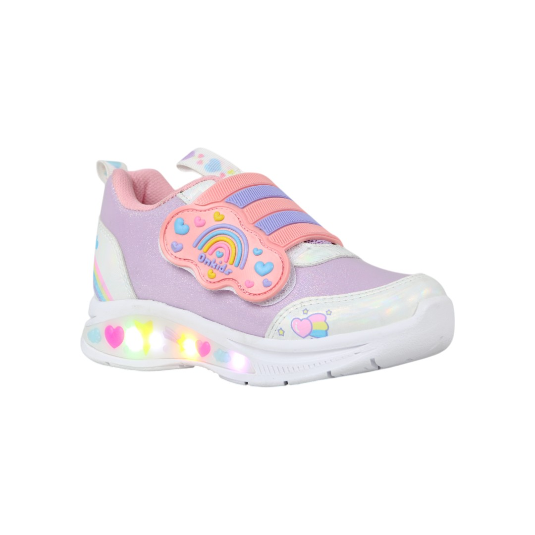 Foto 2 pulgar | Tenis Niña Arcoiris Onkids 130 Lila