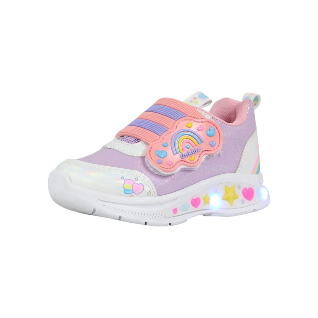 Foto 3 pulgar | Tenis Niña Arcoiris Onkids 130 Lila