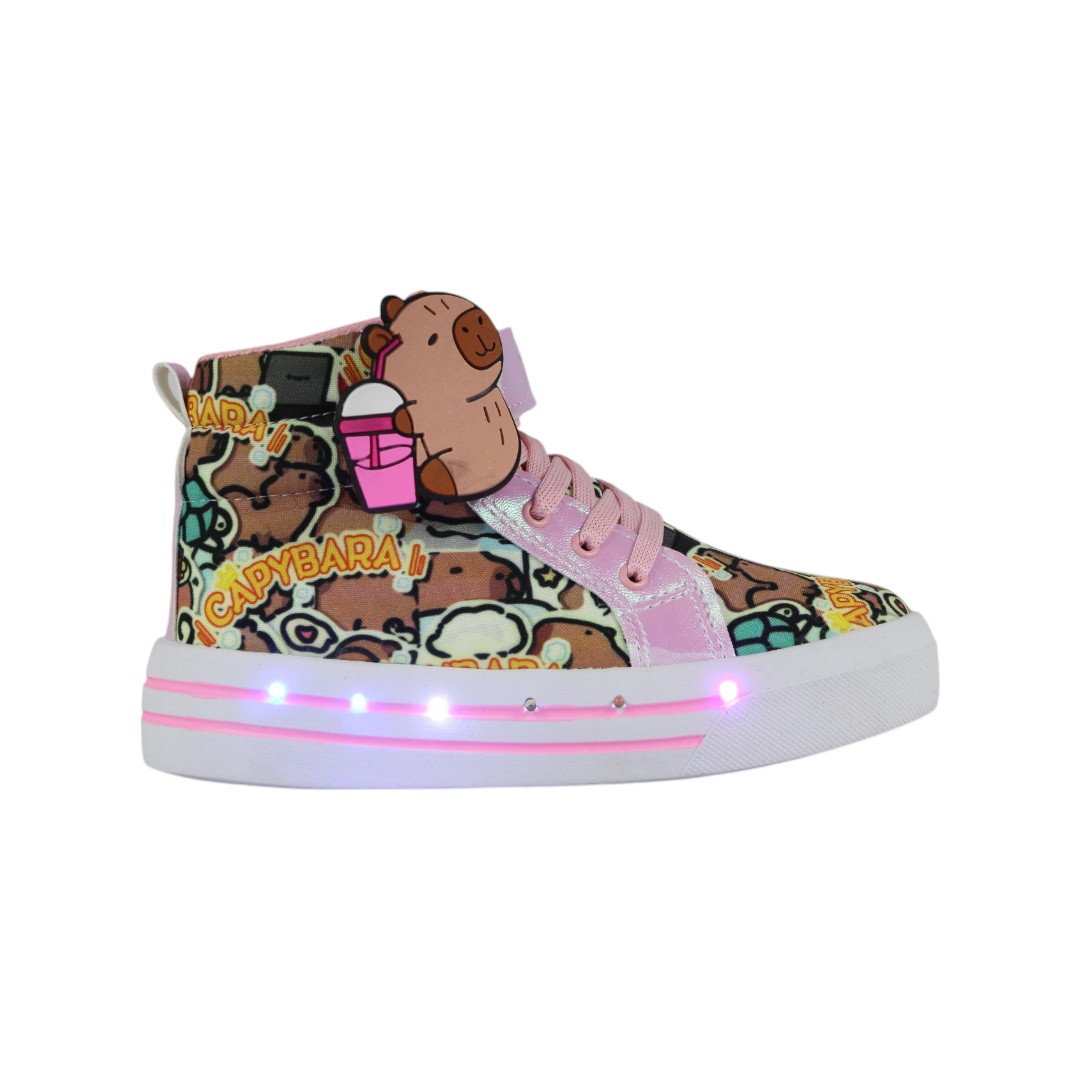 Tenis Niña Capybara Sonrye 2026 Rosa