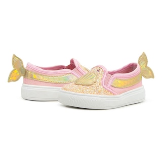 Foto 1 | Tenis Niña Sirena Brillos Moda Tropicana 93262 Rosa 12-24 Rosa