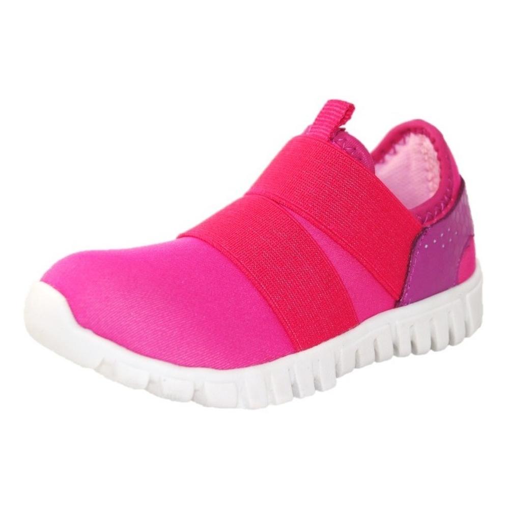 Foto 3 pulgar | Tenis Moda Niña Bubble Gummers Globo Fiusha 13-19 Fucsia