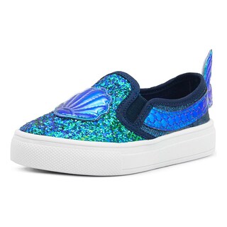 Foto 2 | Tenis Niña Sirena Brillos Moda Tropicana 93262 Rosa 12-24 Azul Petroleo