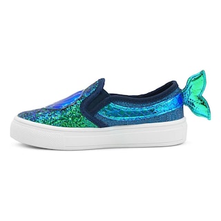 Foto 3 | Tenis Niña Sirena Brillos Moda Tropicana 93262 Rosa 12-24 Azul Petroleo