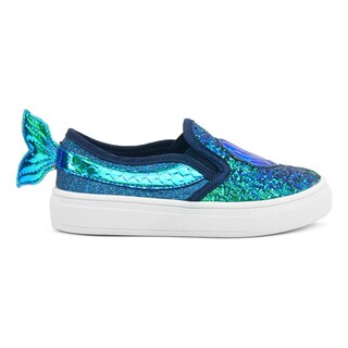 Foto 4 | Tenis Niña Sirena Brillos Moda Tropicana 93262 Rosa 12-24 Azul Petroleo