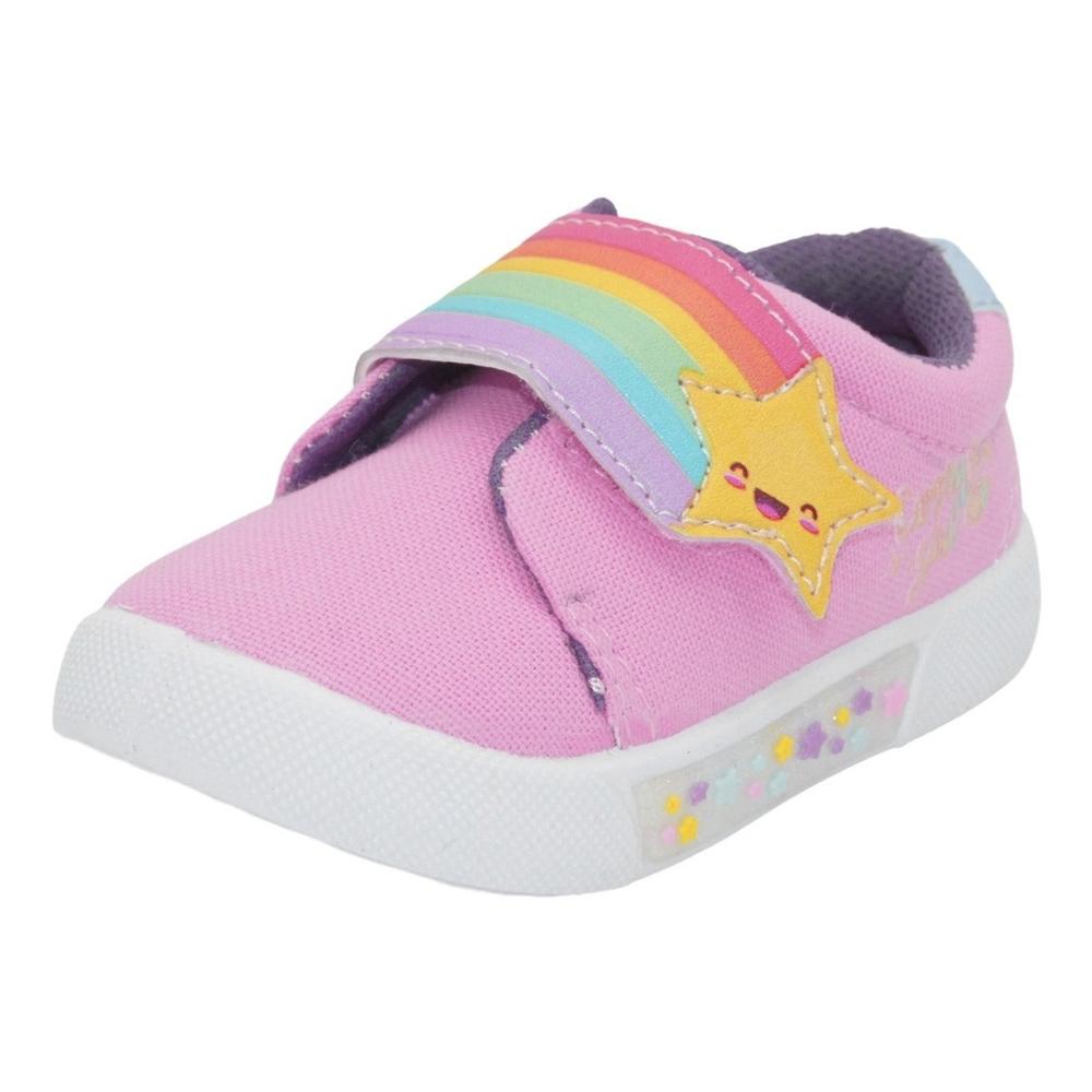 Foto 3 pulgar | Tenis Niña Arcoiris Bubble Gummers Mila Rosa Lila 12-17 Rosa