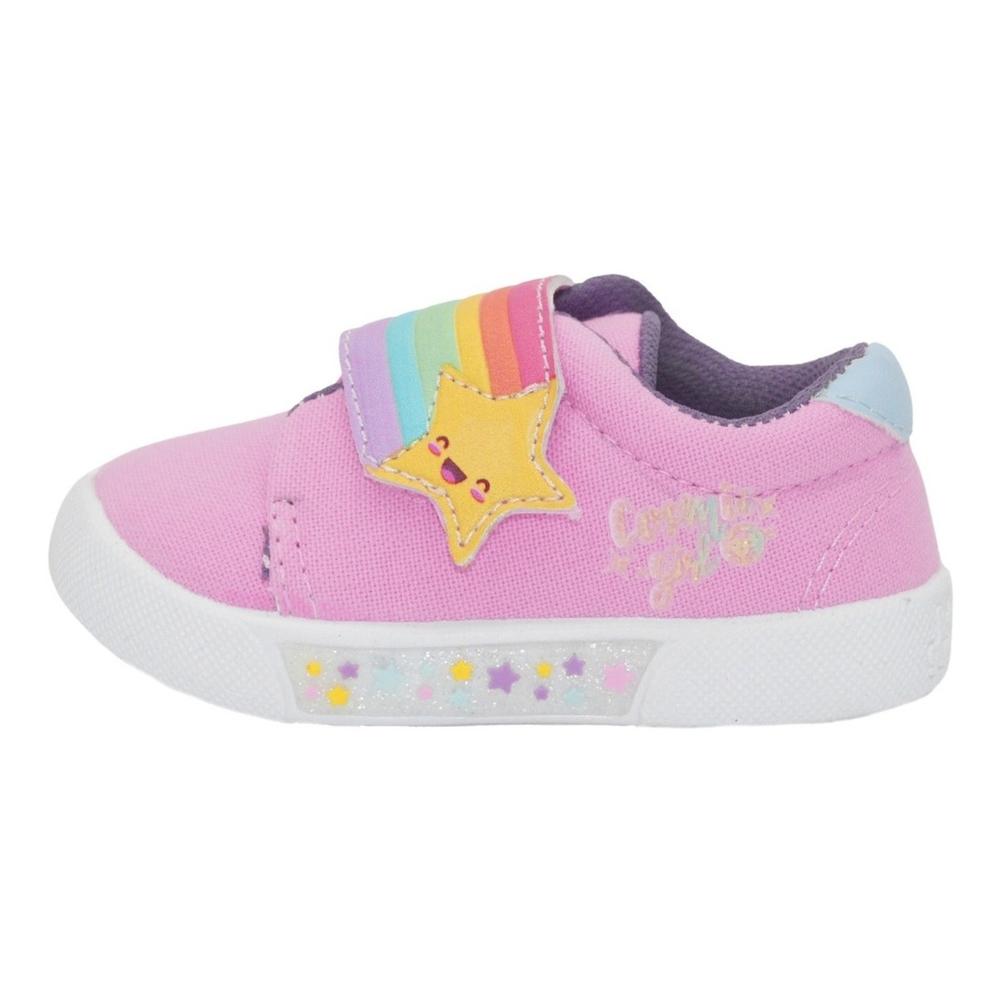 Foto 4 pulgar | Tenis Niña Arcoiris Bubble Gummers Mila Rosa Lila 12-17 Rosa