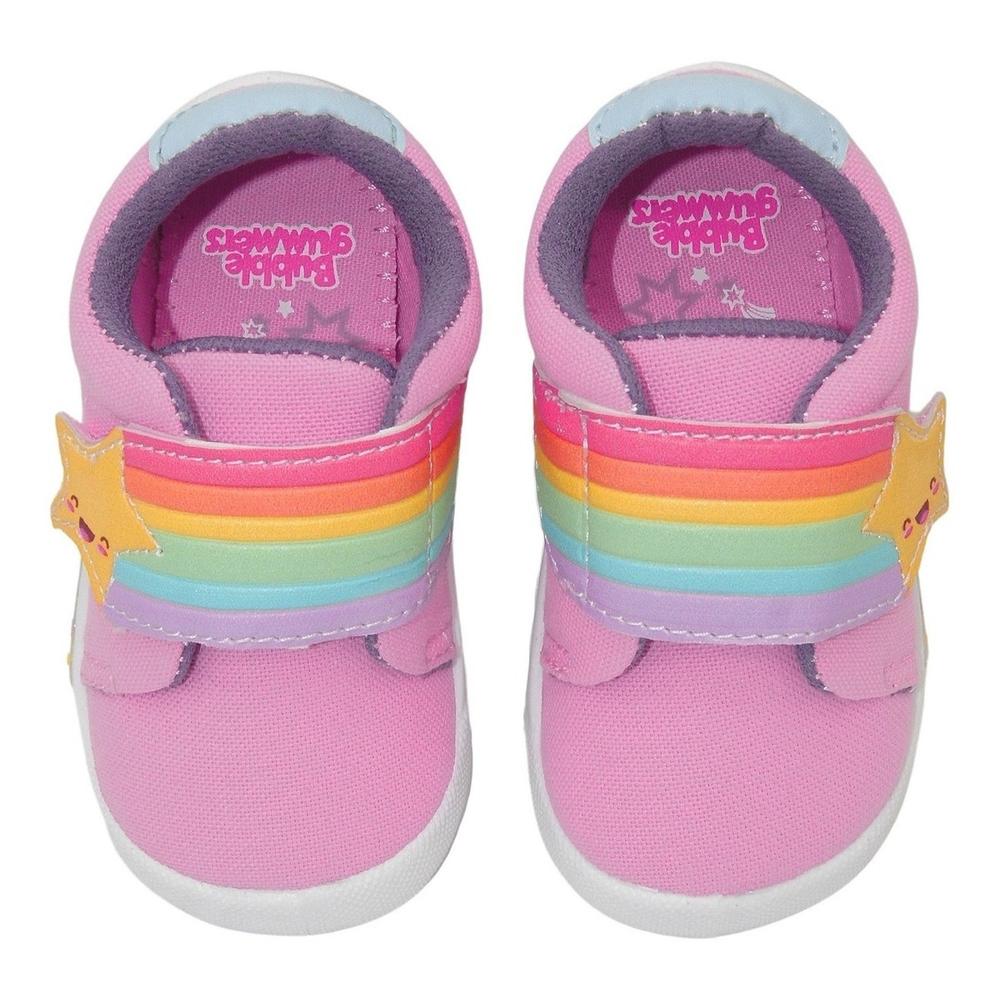 Foto 6 pulgar | Tenis Niña Arcoiris Bubble Gummers Mila Rosa Lila 12-17 Rosa