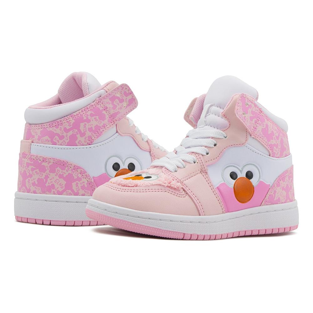Tenis Bota Personaje Plaza Sesamo Niña 15-24 Color Rosa Rosa