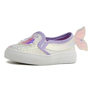Foto 2 | Tenis Niña Sirena Brillos Moda Tropicana 93262 Rosa 12-24 Blanco
