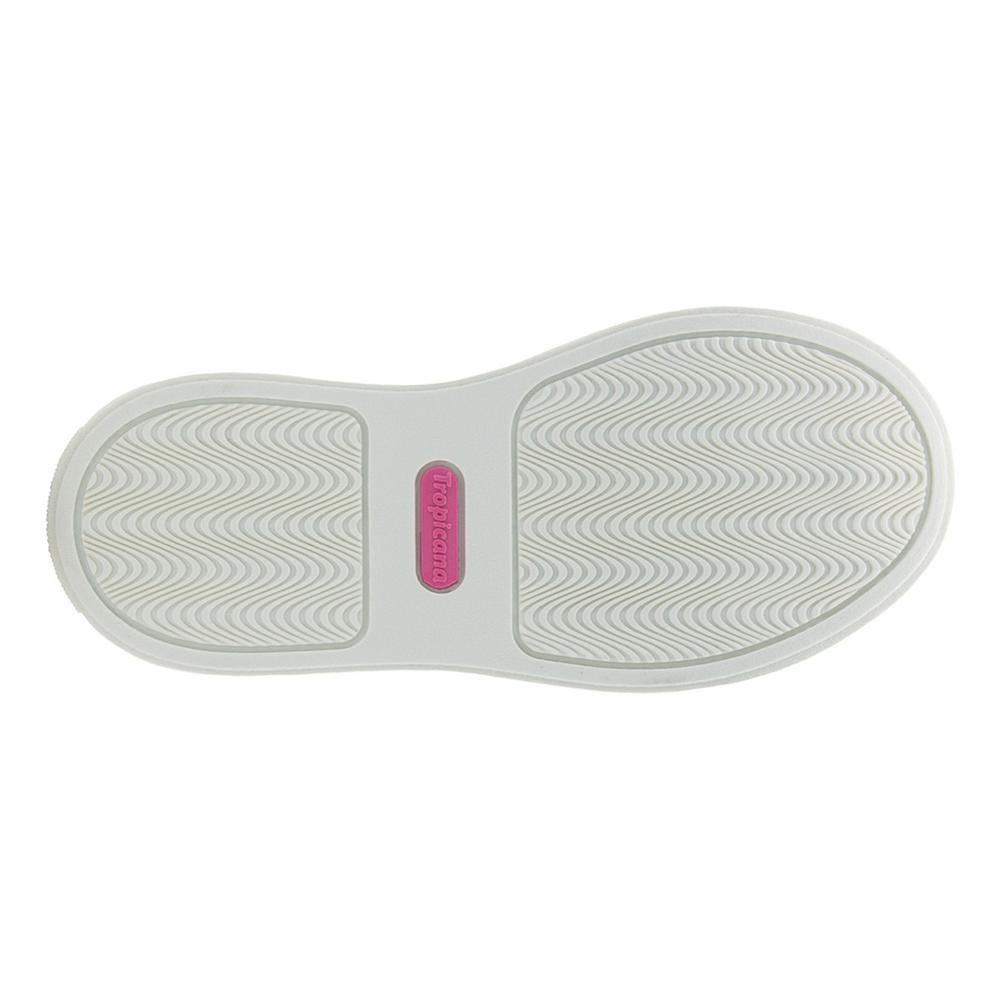 Foto 6 | Tenis Niña Sirena Brillos Moda Tropicana 93262 Rosa 12-24 Blanco