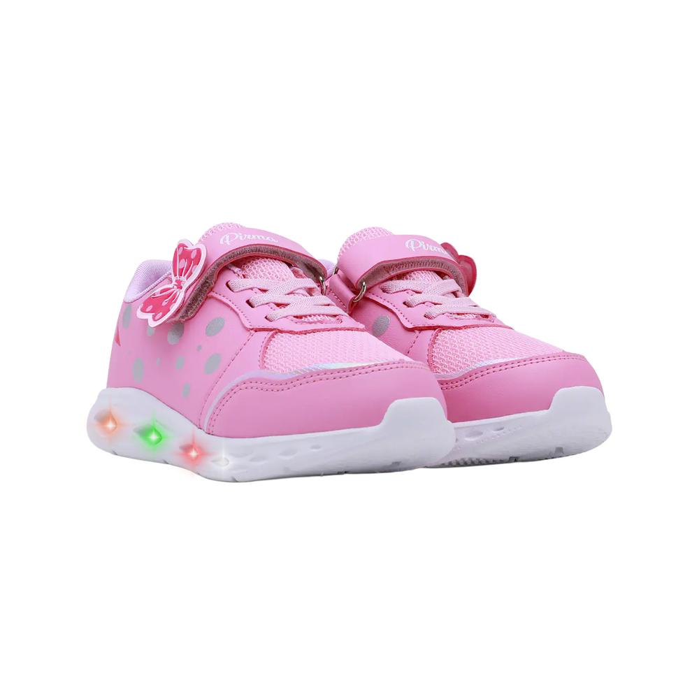 Foto 5 pulgar | Tenis Para Niña Pirma  Con Luces Running Color Rosa Rosa