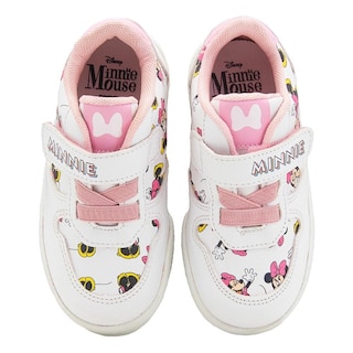 Foto 6 | Tenis Minnie Mouse Casual Para Niña Disney Antiderrapante Blanco