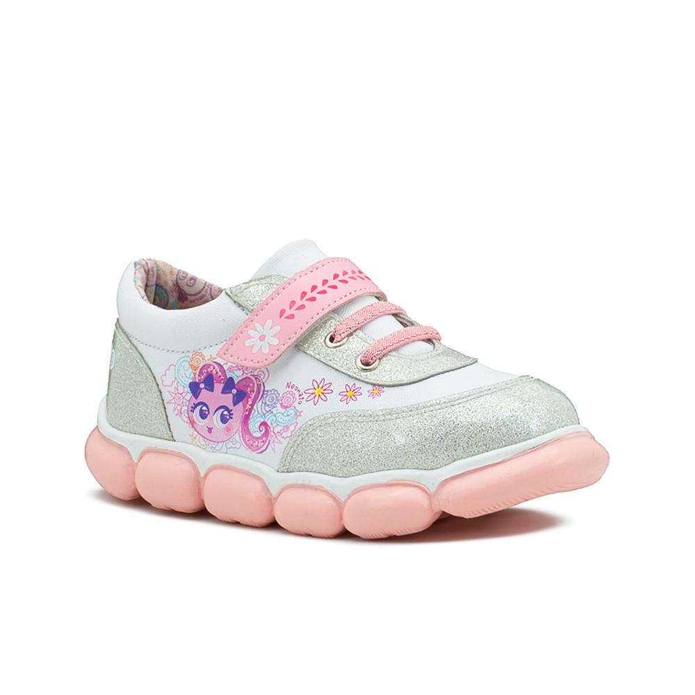 Foto 5 pulgar | Tenis Distroller Para Niña Personaje Atole Suela Eva Plata Plateado