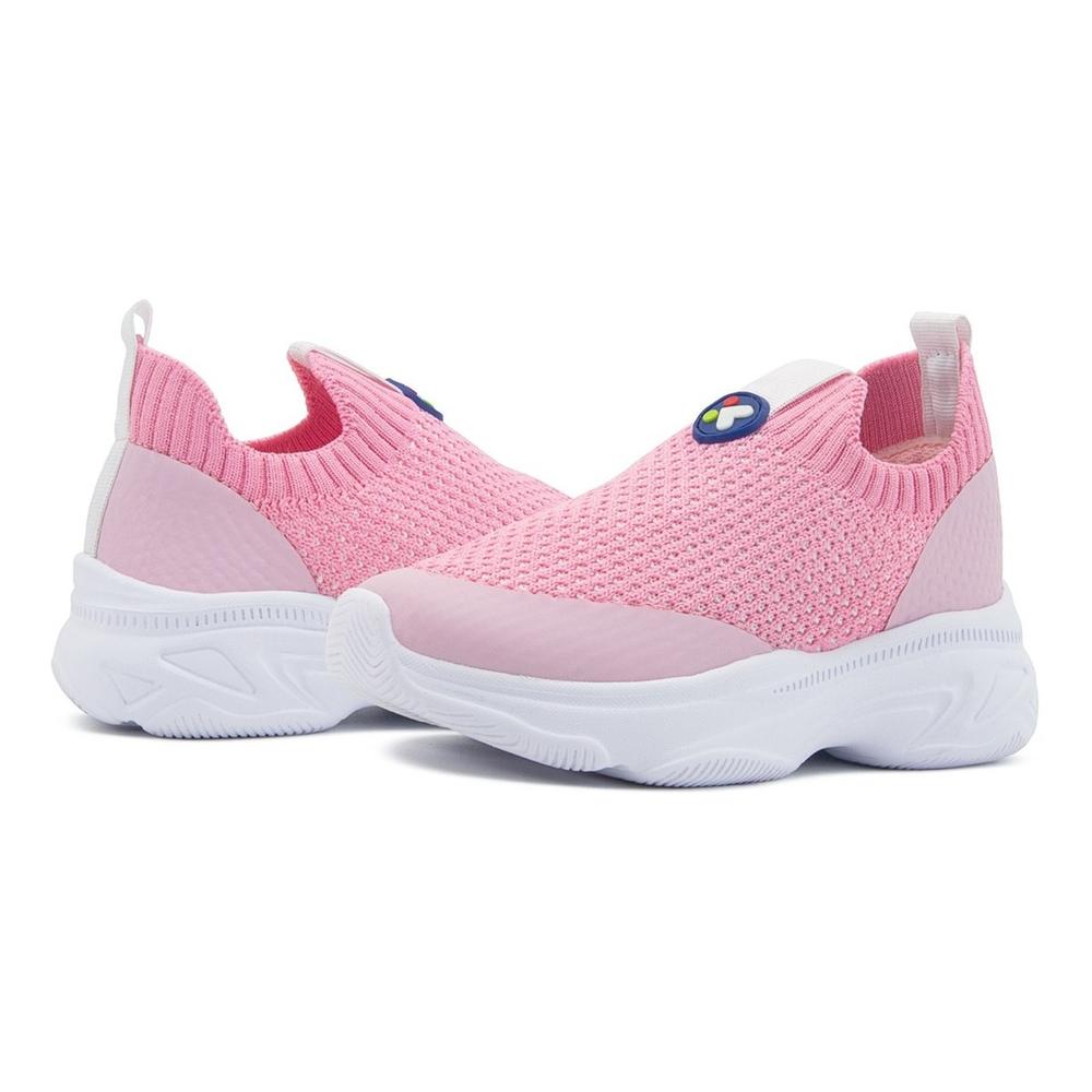 Foto 4 pulgar | Tenis Sneakers Para Niña Deportes Correr Cómodos Slip On Rosa