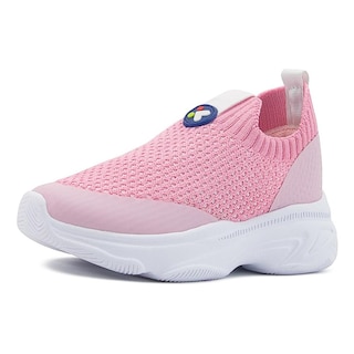 Foto 4 | Tenis Sneakers Para Niña Deportes Correr Cómodos Slip On Rosa