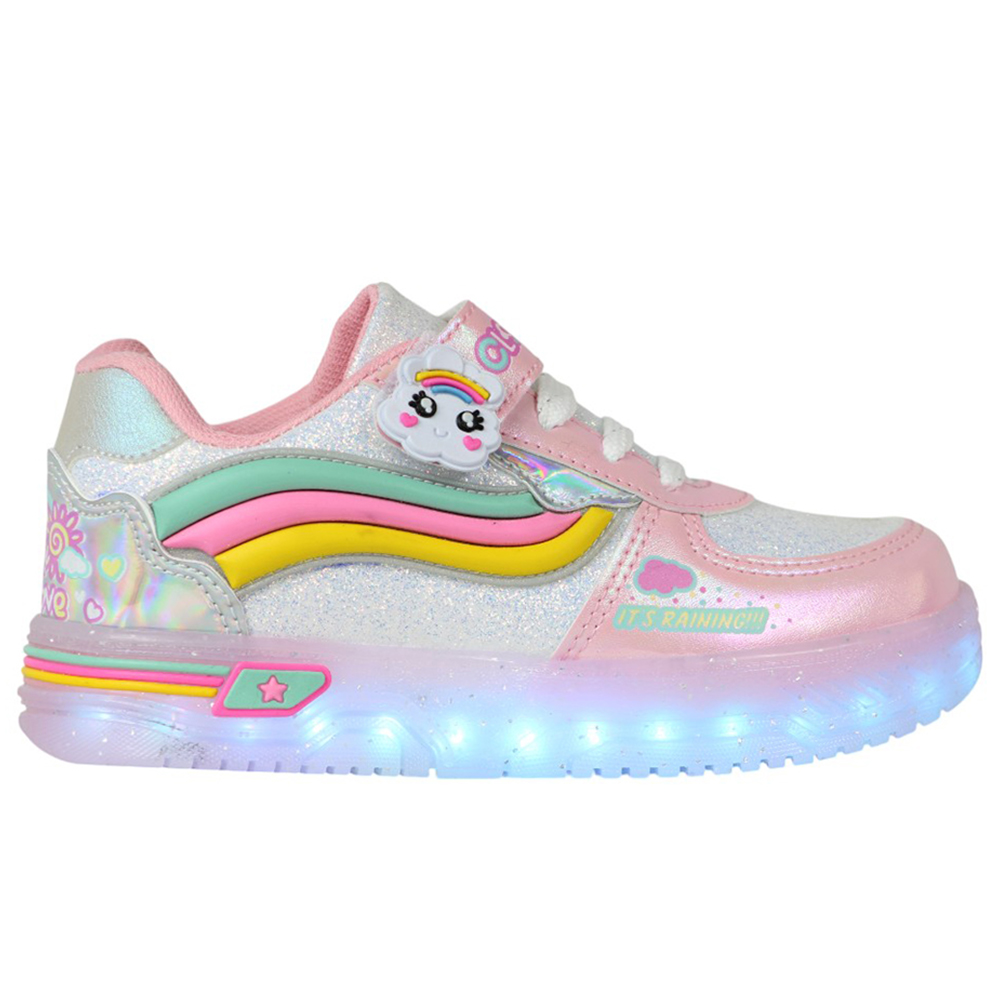 Foto 2 pulgar | Tenis Niña Arcoiris Onkids M-905 Rosa Glitter