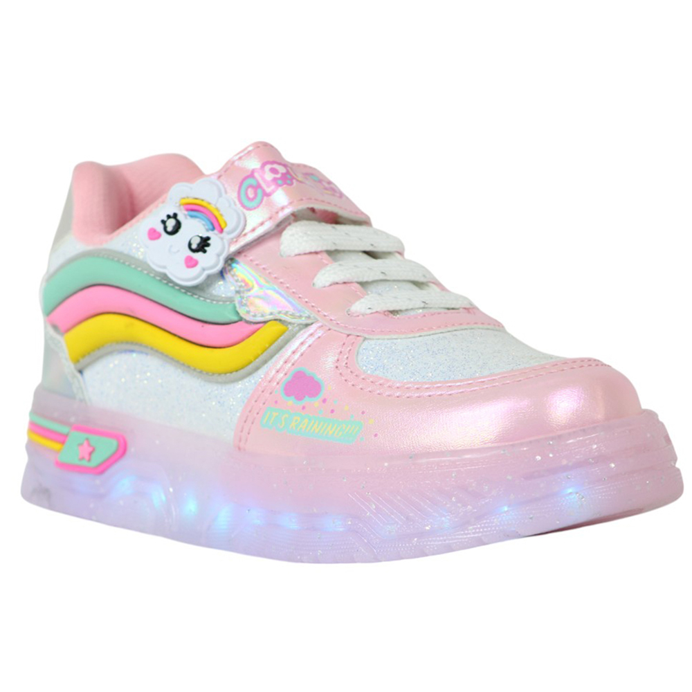Foto 3 pulgar | Tenis Niña Arcoiris Onkids M-905 Rosa Glitter