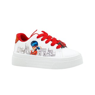 Foto 1 | Tenis Para Niña Lady Bug Color Blanco Original Vulcanizado Blanco