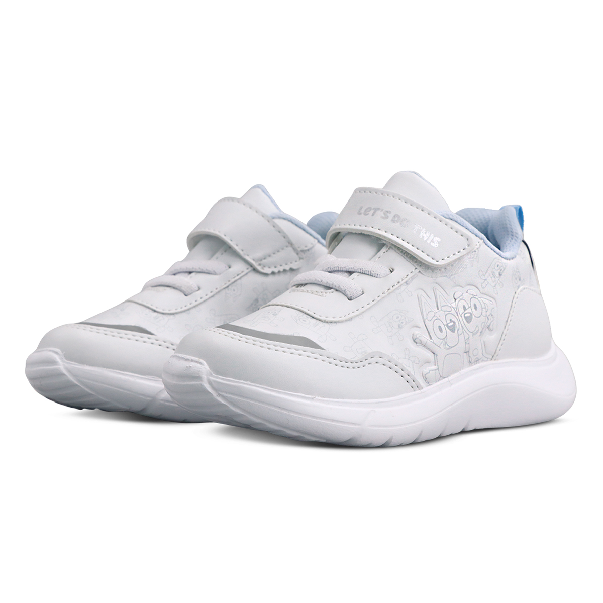 Foto 9 pulgar | Tenis Bluey Y Bingo Blancos Para Niño Y Niña Unisex