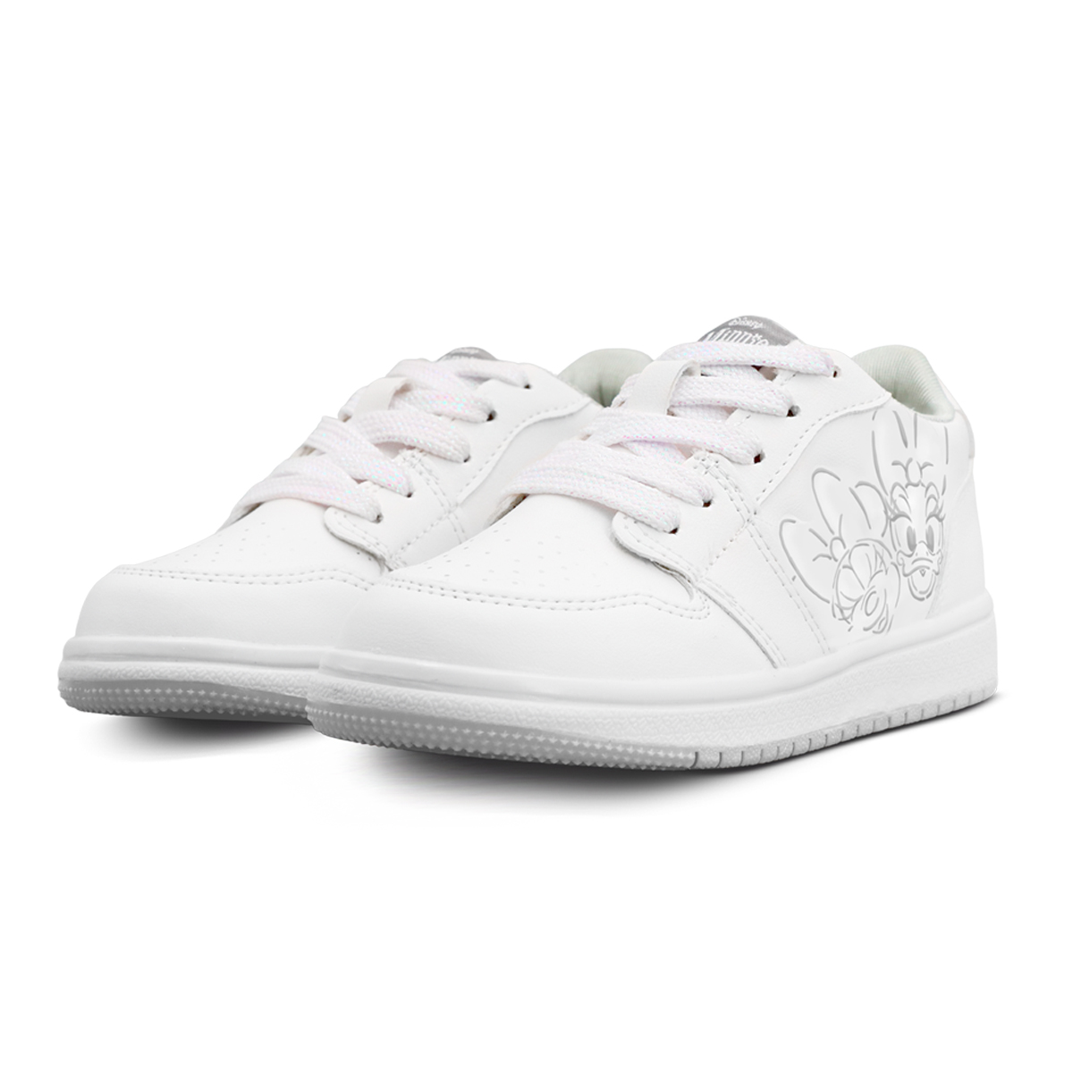 Foto 4 pulgar | Tenis Disney Minnie & Daysi Blanco Para Niña