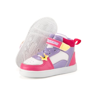 Foto 1 | Tenis Bubble Gummers Niñas Tobago I Antiderrapante Velcro Blanco