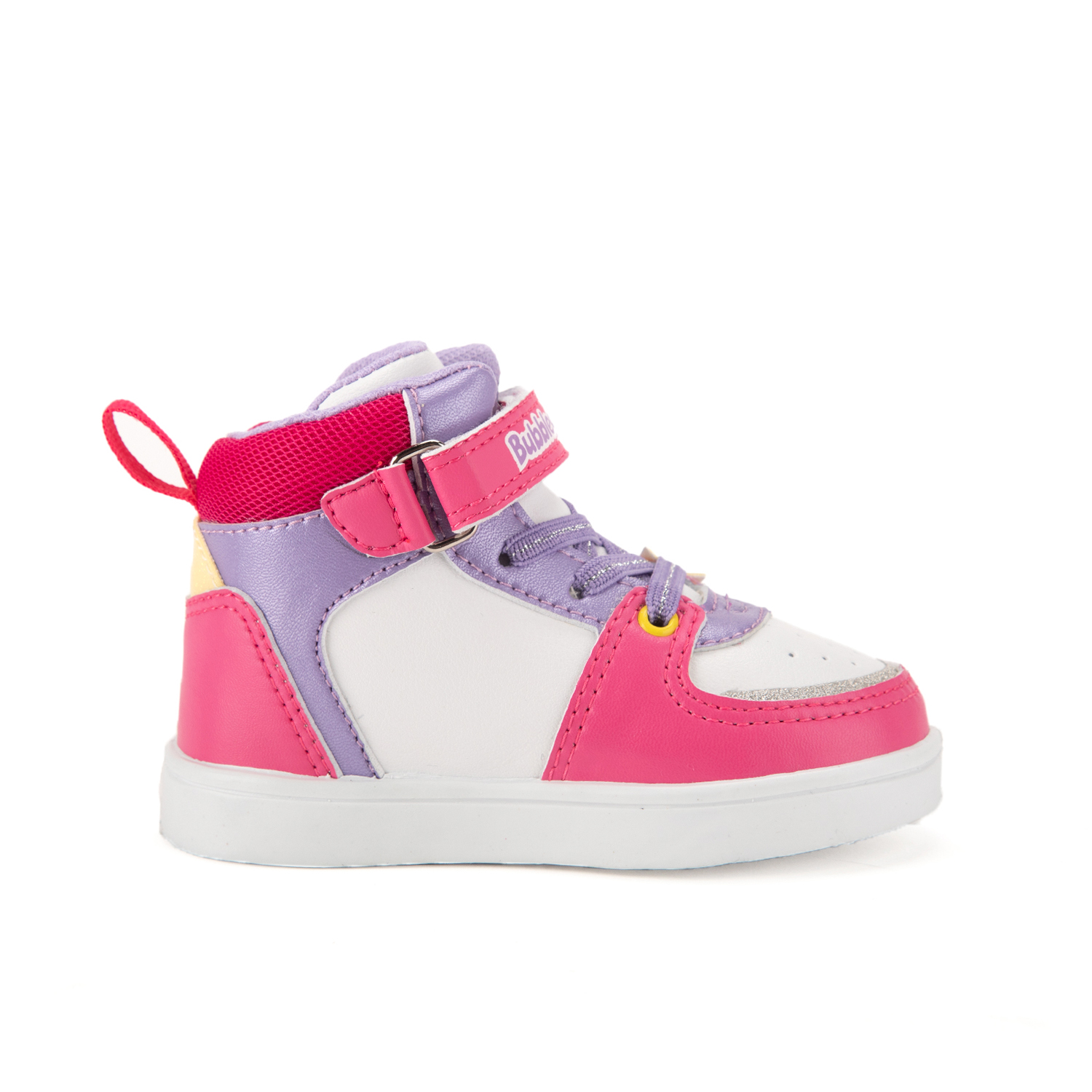 Foto 2 | Tenis Bubble Gummers Niñas Tobago I Antiderrapante Velcro Blanco