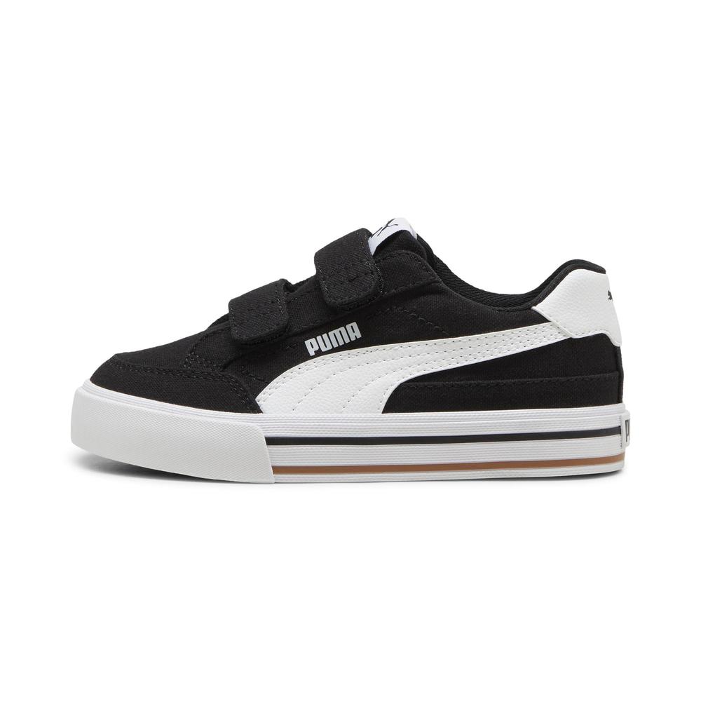 Tenis Puma Court Classic Vulc Formstrip Infantil Para Niña Negro