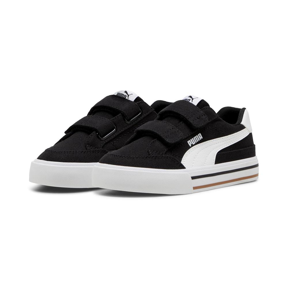 Foto 4 pulgar | Tenis Puma Court Classic Vulc Formstrip Infantil Para Niña Negro