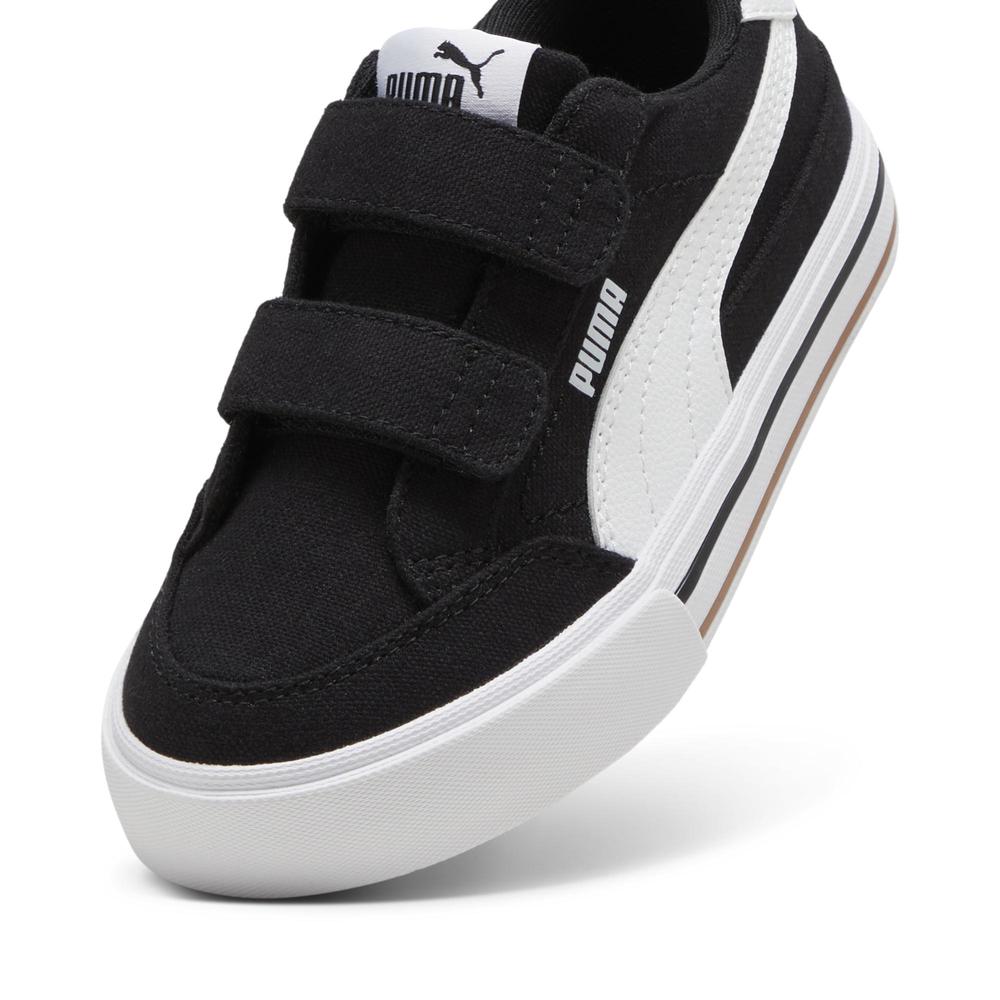 Foto 5 pulgar | Tenis Puma Court Classic Vulc Formstrip Infantil Para Niña Negro