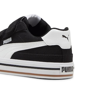 Foto 5 | Tenis Puma Court Classic Vulc Formstrip Infantil Para Niña Negro