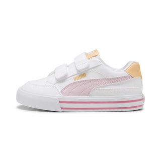 Foto 1 | Tenis Puma Court Classic Vulc Formstrip Infantil Para Niña Rosa