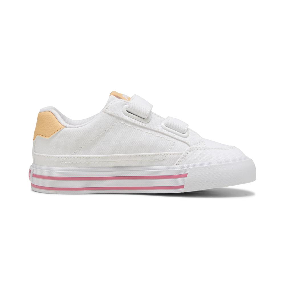 Foto 3 pulgar | Tenis Puma Court Classic Vulc Formstrip Infantil Para Niña Rosa